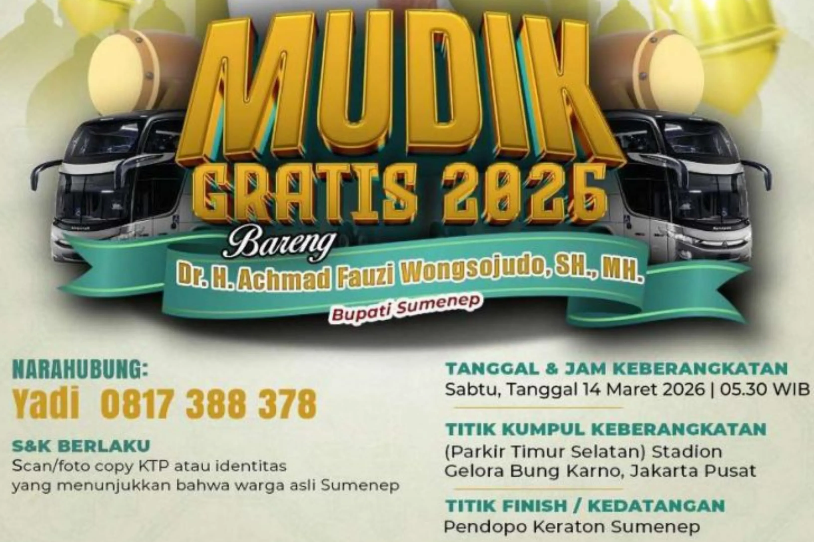 Sambut Hari Raya, Pemkab Sumenep Siapkan Mudik Gratis (Ilustrasi)