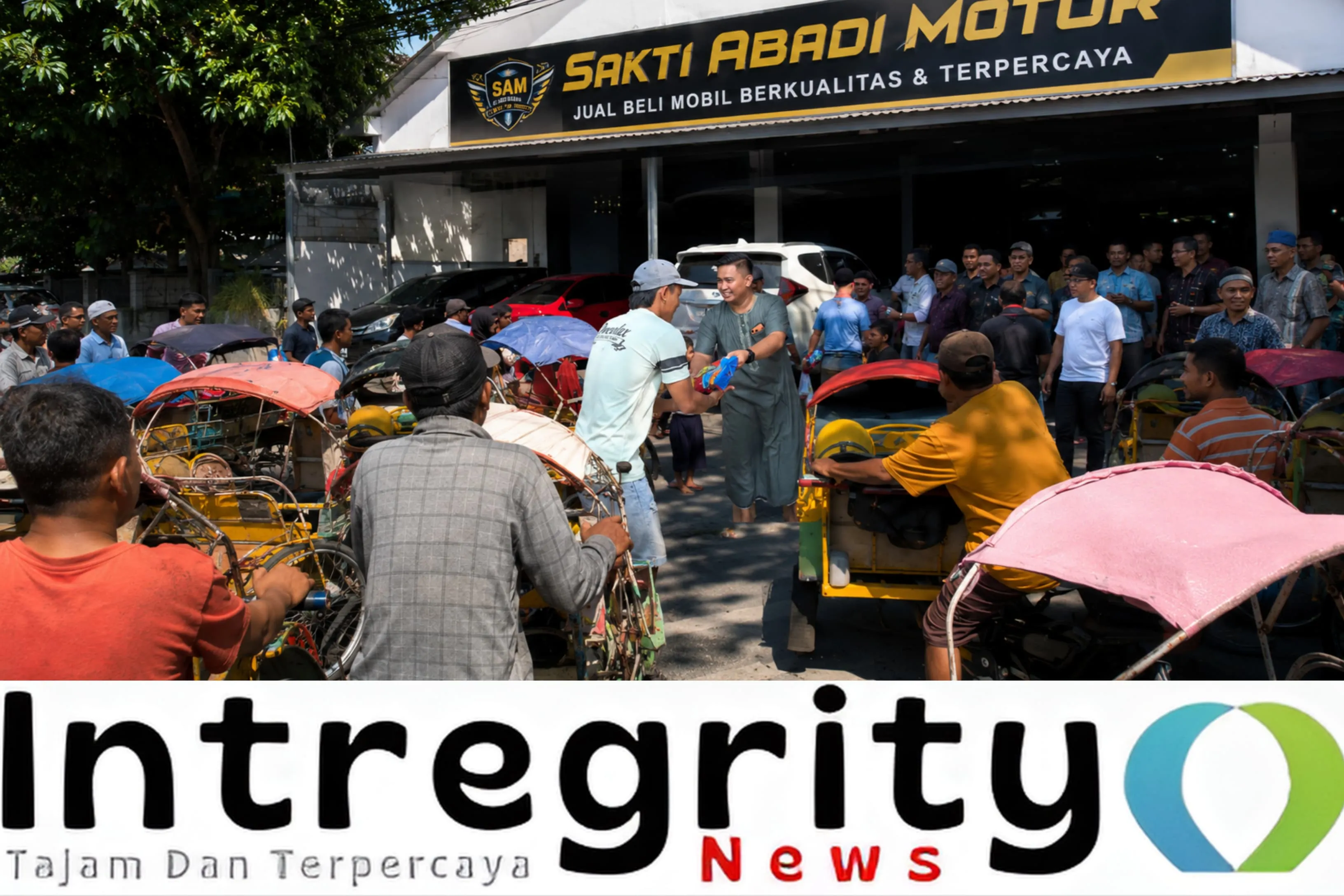 Antusias! Ratusan Abang Becak Padati PT Sakti Abadi Motor, Terima Langsung Bantuan dari Bocah Sakti (Ilustrasi)